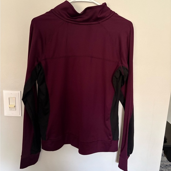 PINK Victoria's Secret Maroon Pullover with Black Trim - Picture 5 of 5